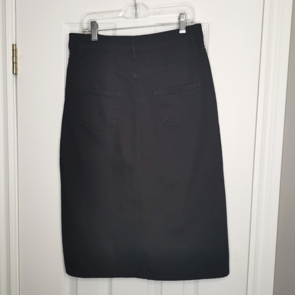 ba&sh Black Jude Denim  Skirt, Midi - Picture 6 of 13